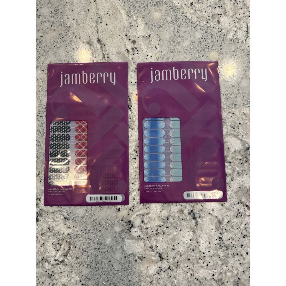 Jamberry Petite Nail Wraps 2 Sets Scottie Dogs and Winter